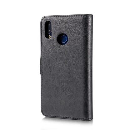 DG.MING Wallet Case für Huawei P20 LITE Echt Leder Handy Tasche 2in1 Hülle Etui