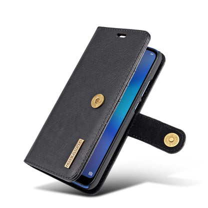 DG.MING Wallet Case für Huawei P20 LITE Echt Leder Handy Tasche 2in1 Hülle Etui