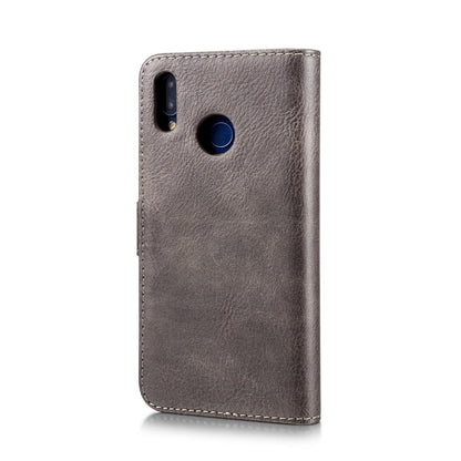 DG.MING Wallet Case für Huawei P20 LITE Echt Leder Handy Tasche 2in1 Hülle Etui
