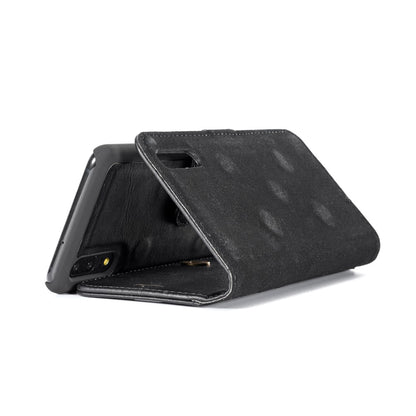 DG.MING Wallet Case für Huawei P20 Echt Leder Handy Tasche 2in1 Hülle Klapp Etui