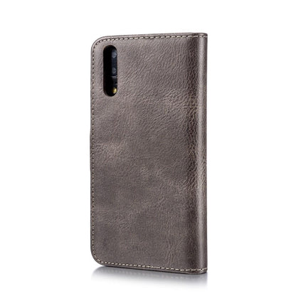 DG.MING Wallet Case für Huawei P20 Echt Leder Handy Tasche 2in1 Hülle Klapp Etui