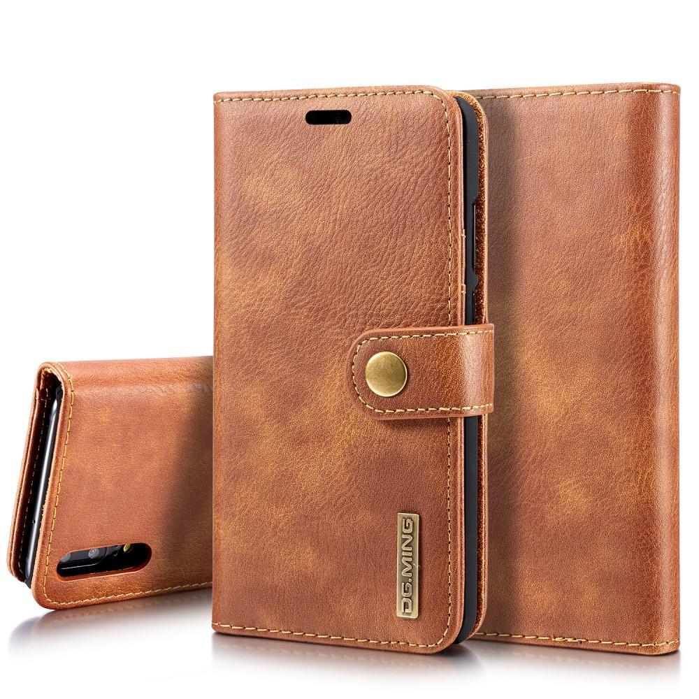 DG.MING Wallet Case für Huawei P20 Echt Leder Handy Tasche 2in1 Hülle Klapp Etui