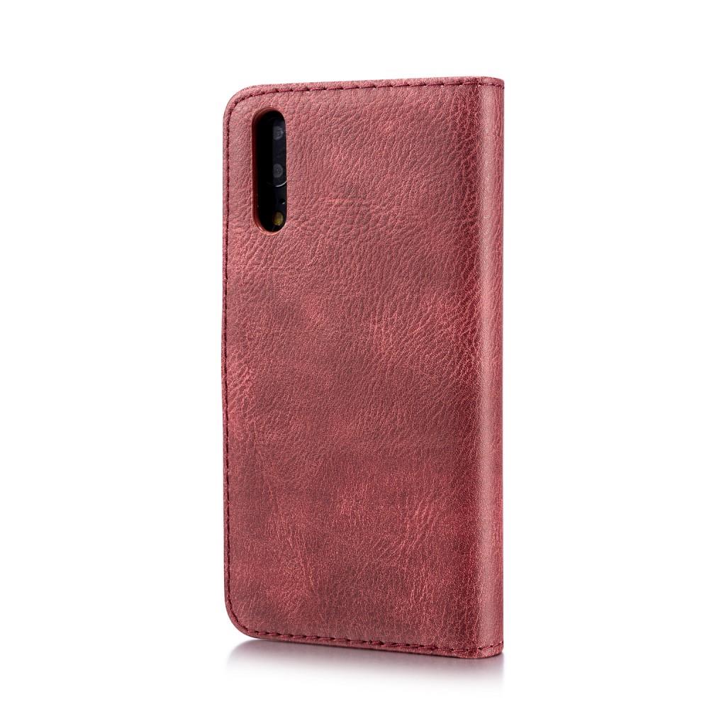 DG.MING Wallet Case für Huawei P20 Echt Leder Handy Tasche 2in1 Hülle Klapp Etui
