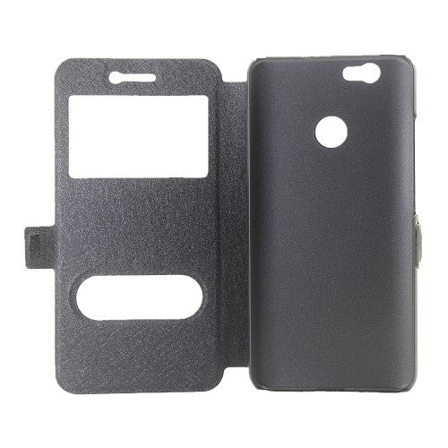 Wallet Case für Huawei Nova Dual Window View Silk Book Etui