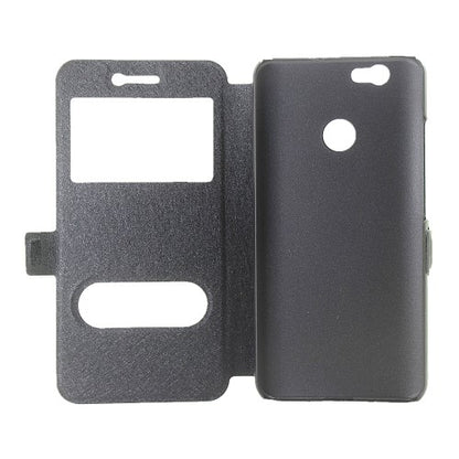 Wallet Case für Huawei Nova Dual Window View Silk Book Etui