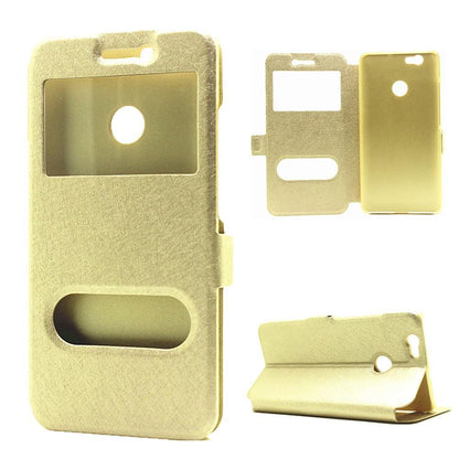 Wallet Case für Huawei Nova Dual Window View Silk Book Etui