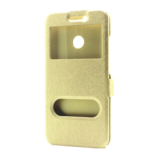Wallet Case für Huawei Nova Dual Window View Silk Book Etui