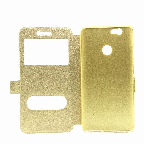 Wallet Case für Huawei Nova Dual Window View Silk Book Etui