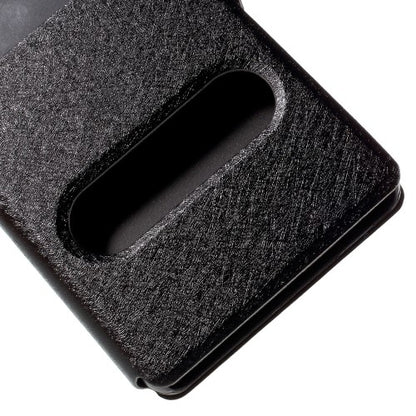 Wallet Case für Huawei P8 LITE Dual Window View Silk Book Etui