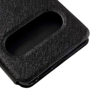 Wallet Case für Huawei P10 Dual Window View Silk Book Etui