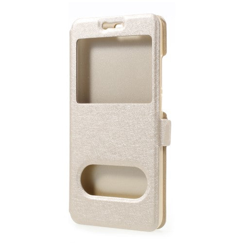 Wallet Case für Huawei P10 Dual Window View Silk Book Etui