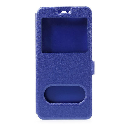 Wallet Case für Huawei P10 Dual Window View Silk Book Etui