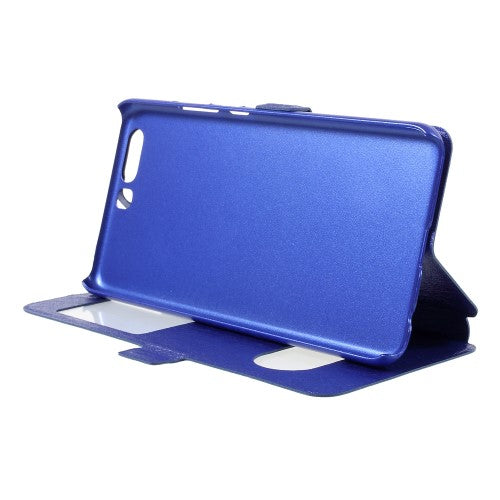 Wallet Case für Huawei P10 Dual Window View Silk Book Etui