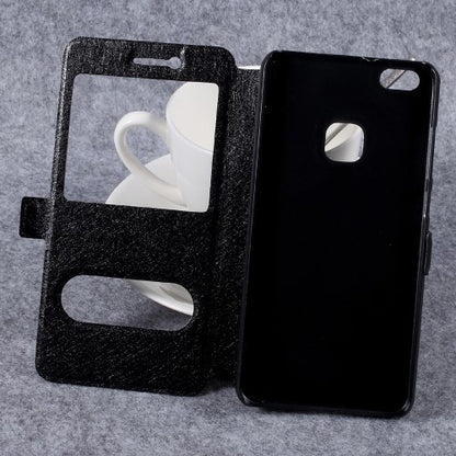 Wallet Case für Huawei P10 LITE Dual Window View Silk Book Etui