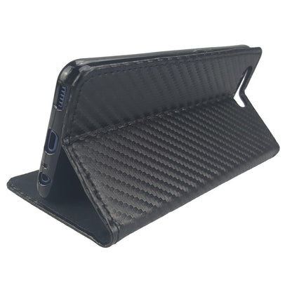 Wallet Case für Huawei P10 Carbon Fiber Optik Magnet