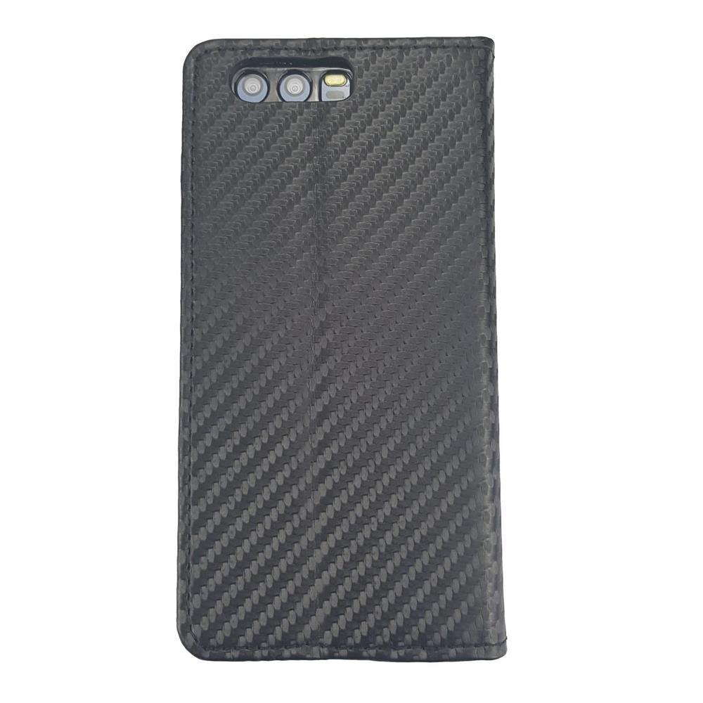 Wallet Case für Huawei P10 Carbon Fiber Optik Magnet