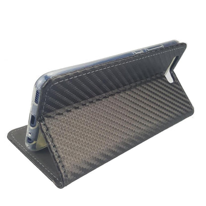 Wallet Case für Huawei P10 Carbon Fiber Optik Magnet