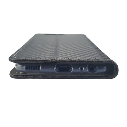 Wallet Case für Huawei P10 Carbon Fiber Optik Magnet