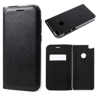 Wallet Case für Huawei P8 LITE (2017) Litchi Skin Book Etui