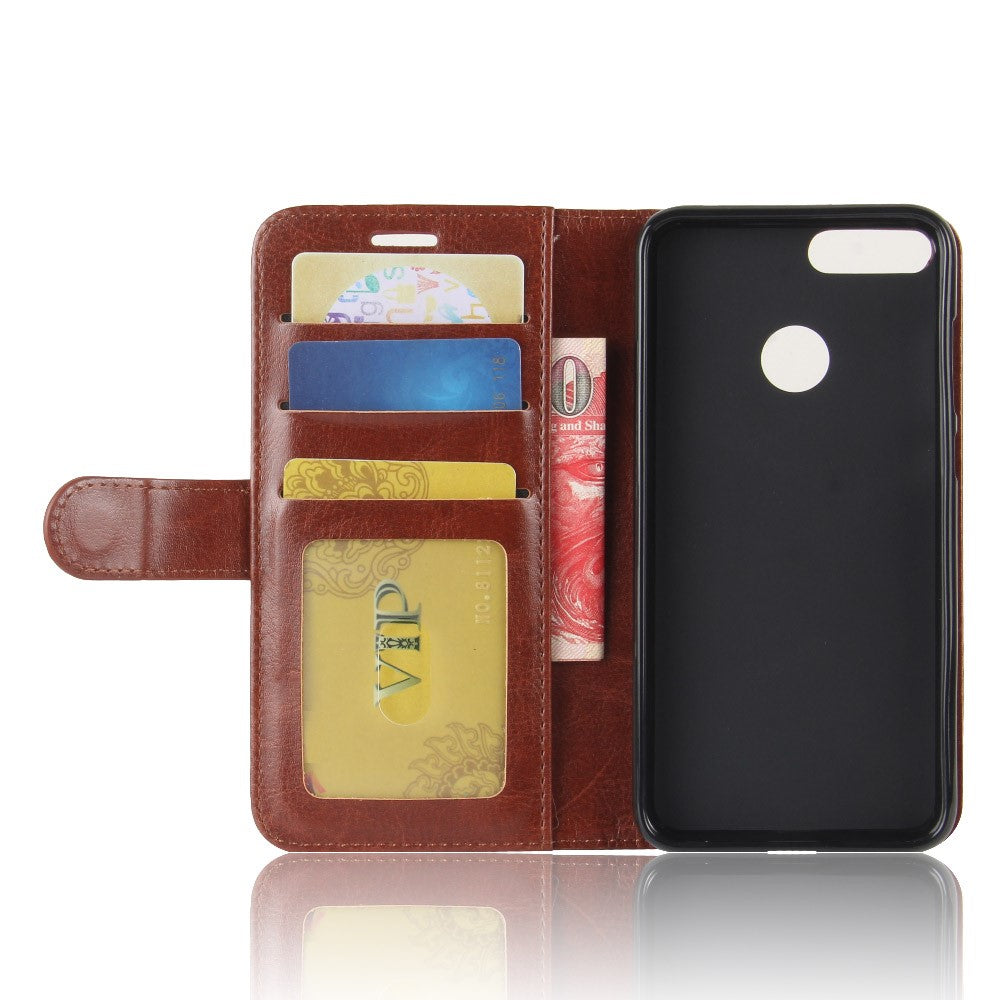 Wallet Case für Huawei P SMART Crazy Horse Card Slot