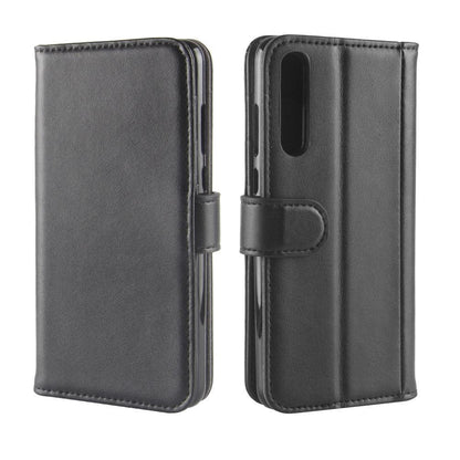 Wallet Case für Huawei P20 PRO Echt Leder Innenfach
