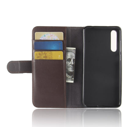 Wallet Case für Huawei P20 PRO Echt Leder Innenfach