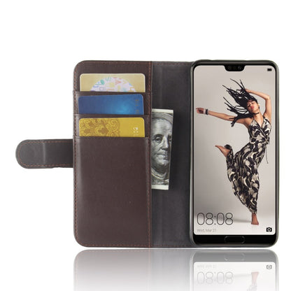 Wallet Case für Huawei P20 PRO Echt Leder Innenfach