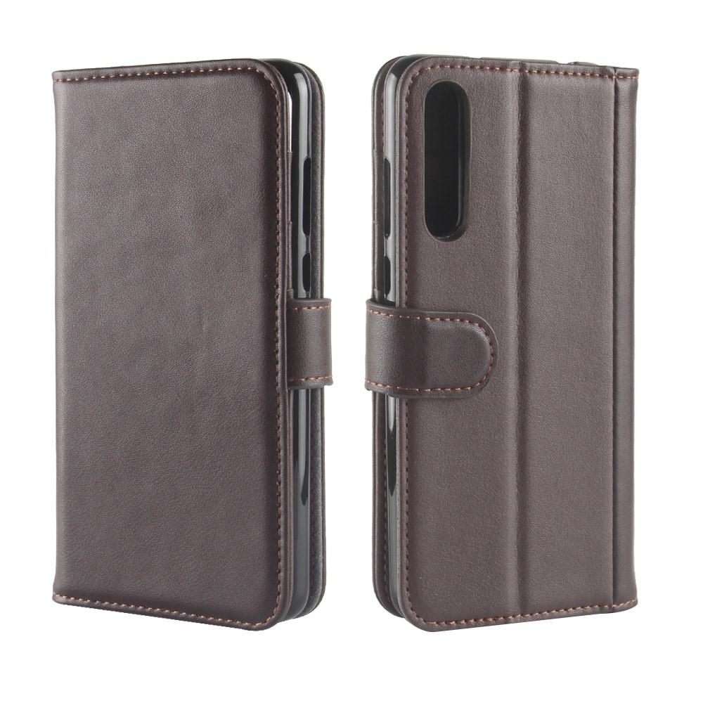 Wallet Case für Huawei P20 PRO Echt Leder Innenfach