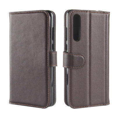 Wallet Case für Huawei P20 PRO Echt Leder Innenfach