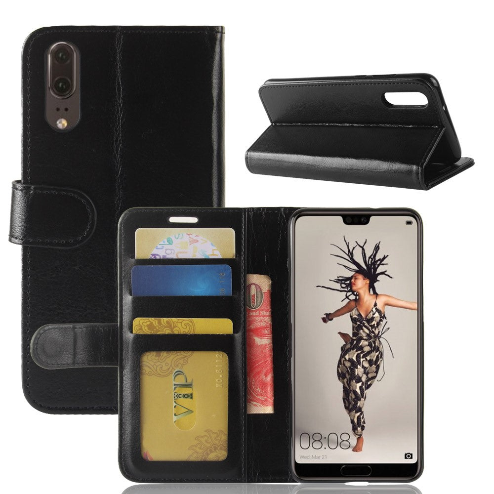Wallet Case für Huawei P20 Crazy Horse Card Slot