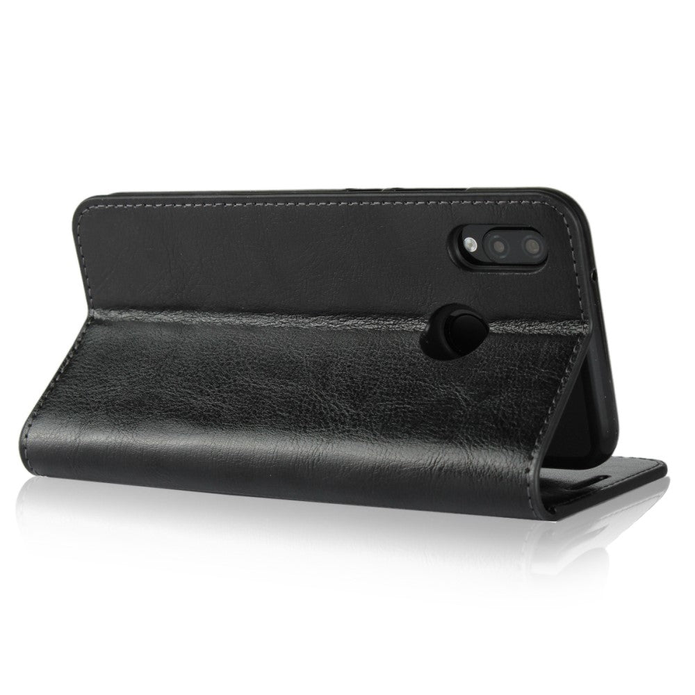 Wallet Case für Huawei P20 LITE Genuine Split Echt Leder Crazy Horse Skin