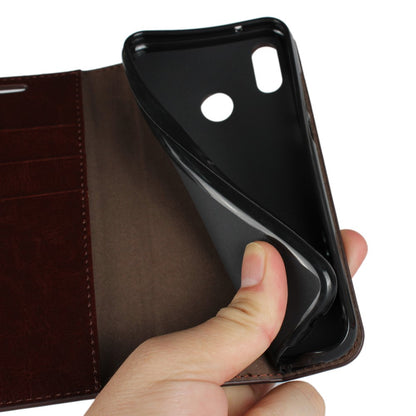 Wallet Case für Huawei P20 LITE Genuine Split Echt Leder Crazy Horse Skin