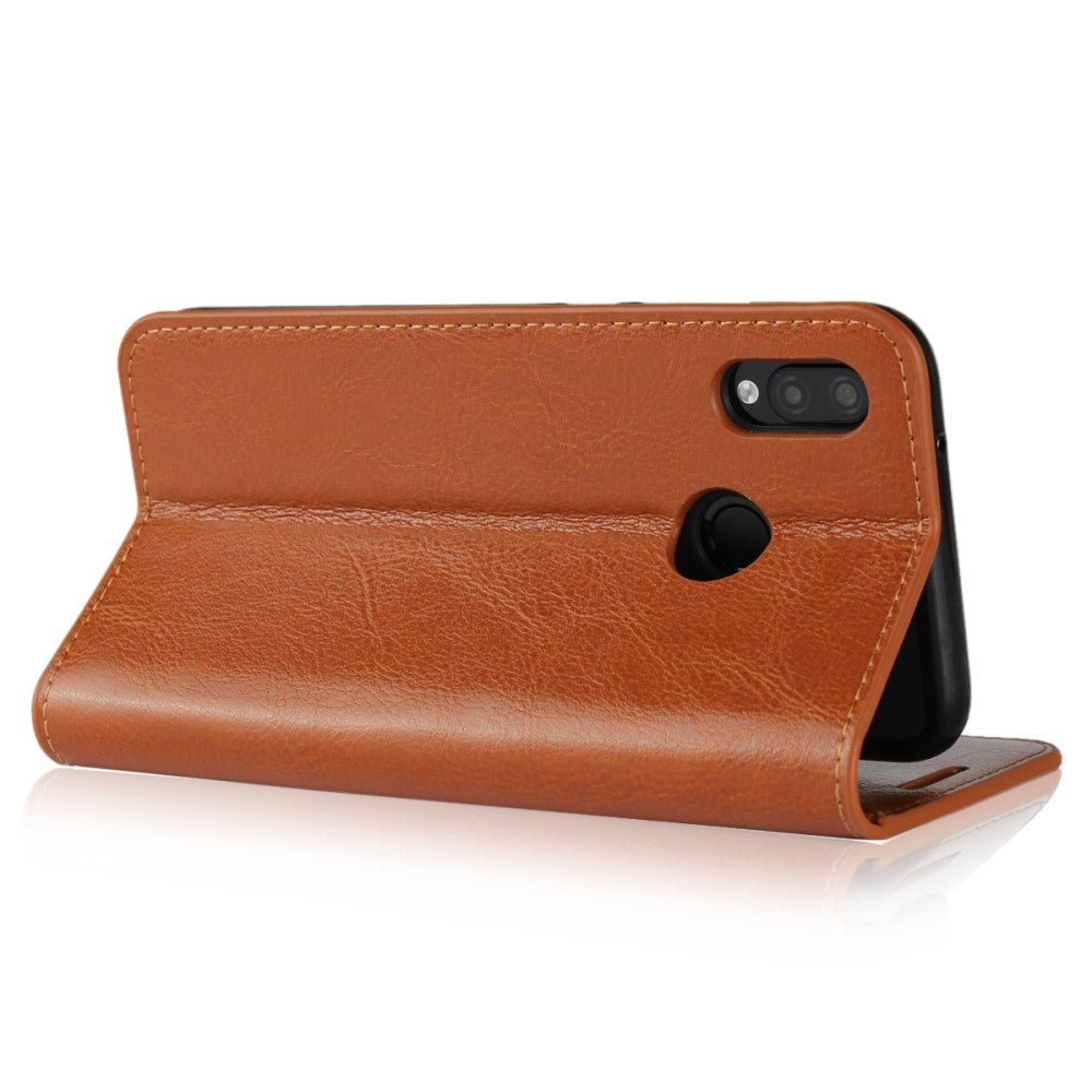 Wallet Case für Huawei P20 LITE Genuine Split Echt Leder Crazy Horse Skin