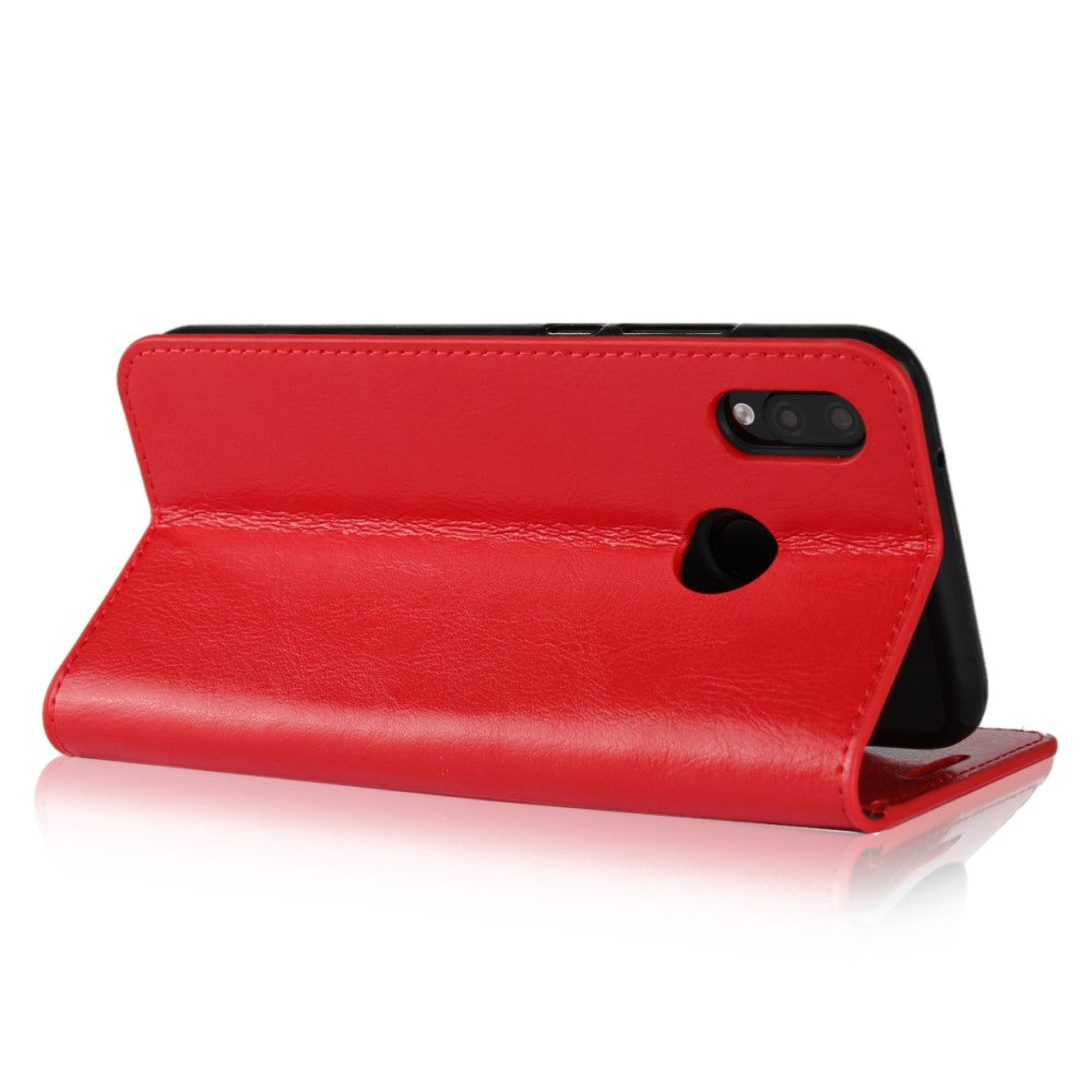 Wallet Case für Huawei P20 LITE Genuine Split Echt Leder Crazy Horse Skin