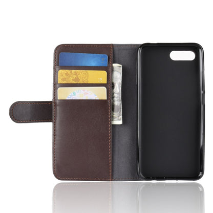 Wallet Case für Huawei HONOR 10 Echt Leder Innenfach