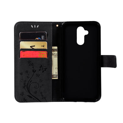 Wallet Case für Huawei Mate 20 LITE Butterfly Flower Motiv