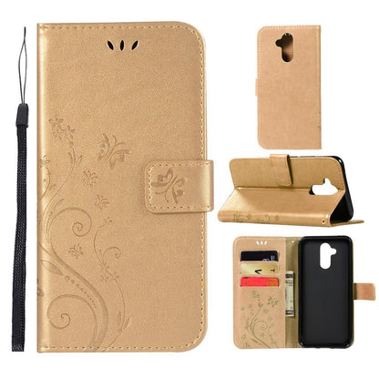 Wallet Case für Huawei Mate 20 LITE Butterfly Flower Motiv