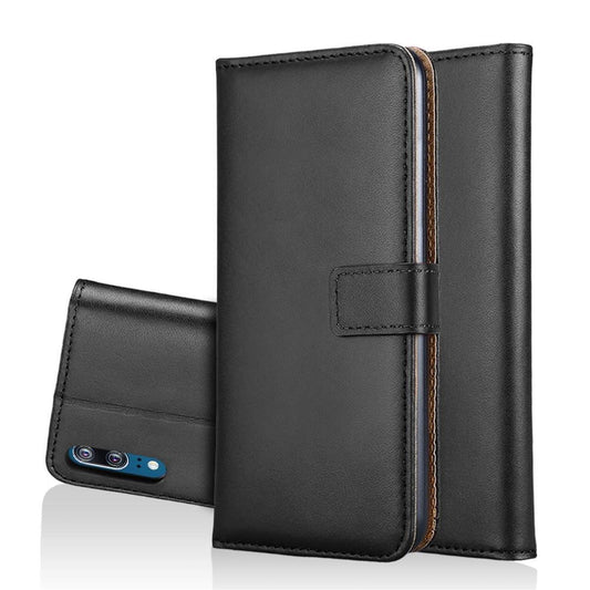 Wallet Case für Huawei P20 Genuine Split Echt Leder Tasche