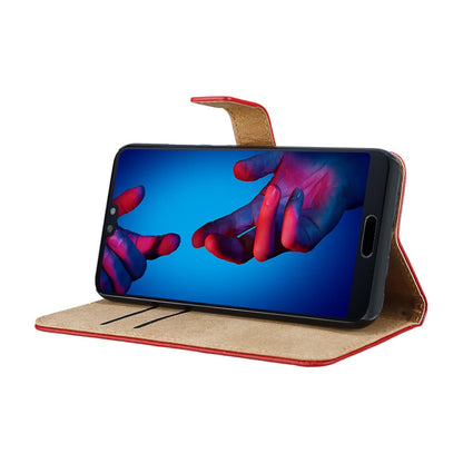 Wallet Case für Huawei P20 Genuine Split Echt Leder Tasche
