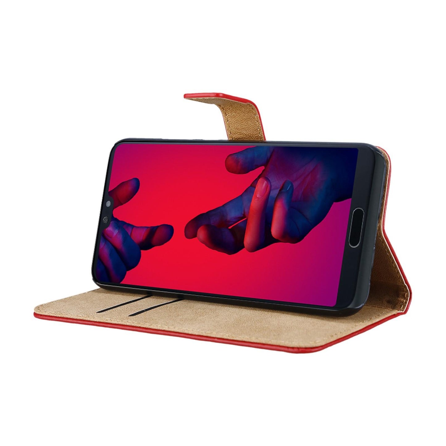 Wallet Case für Huawei P20 PRO Genuine Split Echt Leder Tasche