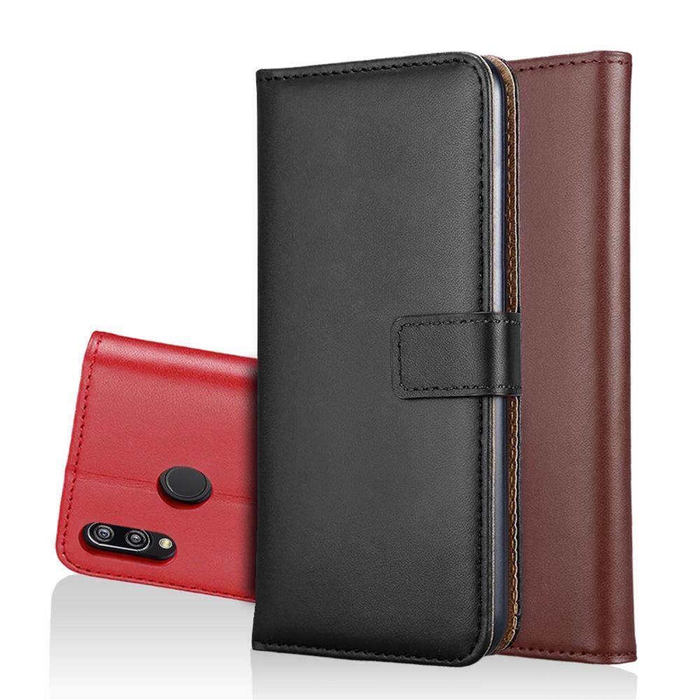 Wallet Case für Huawei P20 LITE Genuine Split Echt Leder Tasche