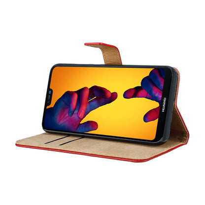 Wallet Case für Huawei P20 LITE Genuine Split Echt Leder Tasche