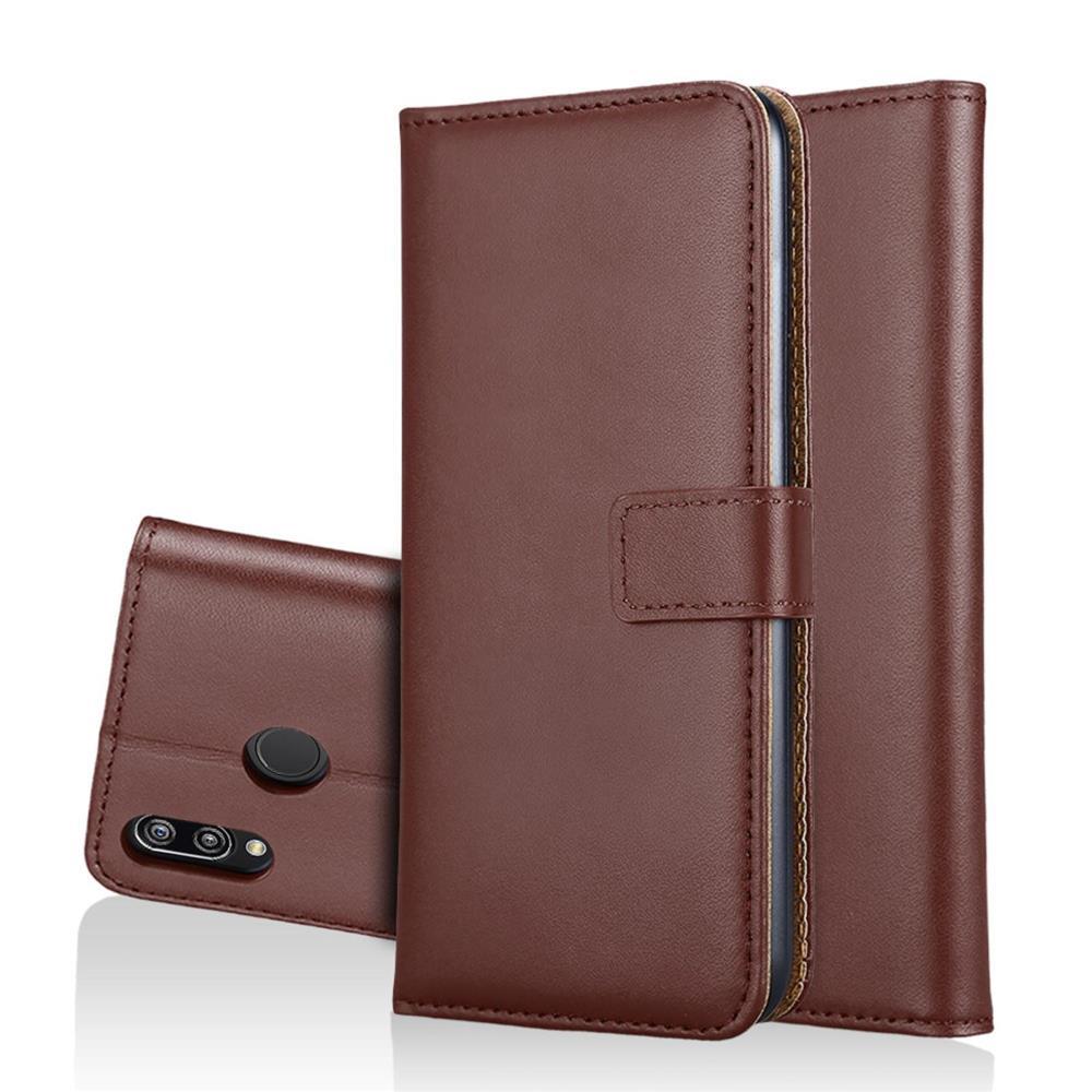 Wallet Case für Huawei P20 LITE Genuine Split Echt Leder Tasche