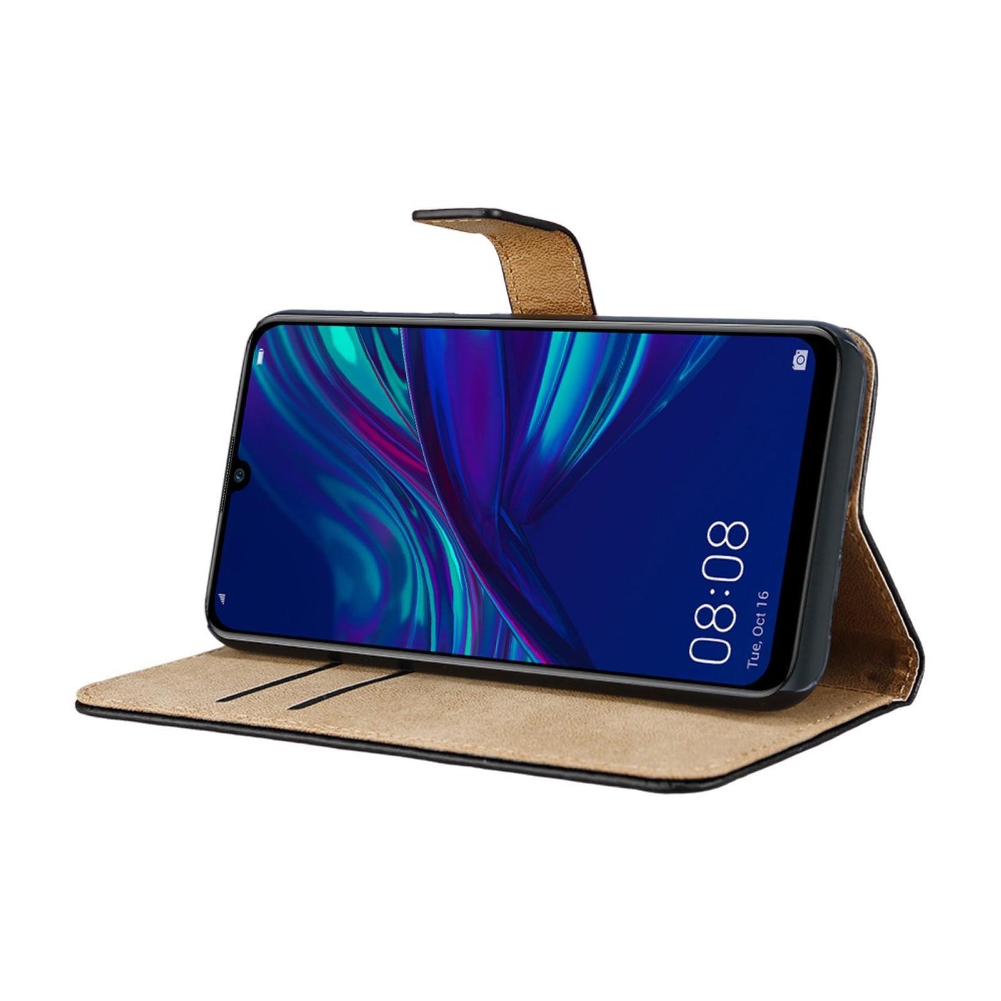 Wallet Case für Huawei P SMART 2019 Genuine Split Echt Leder Tasche