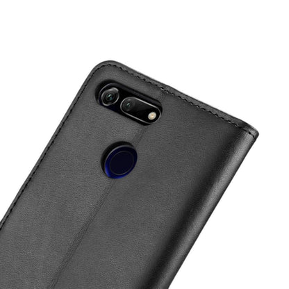Wallet Case für Huawei Honor View 20 Genuine Split Echt Leder Tasche