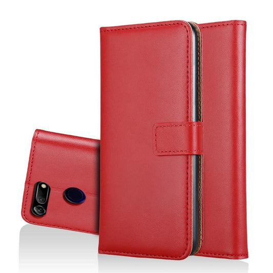 Wallet Case für Huawei Honor View 20 Genuine Split Echt Leder Tasche