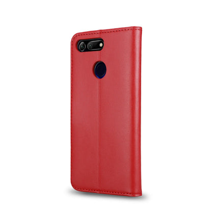 Wallet Case für Huawei Honor View 20 Genuine Split Echt Leder Tasche
