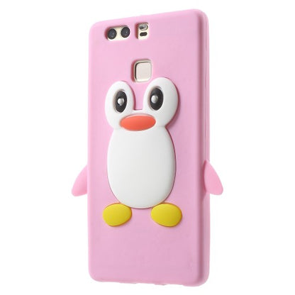 Silikon Case für Huawei P9 Soft Cute 3D Pinguin