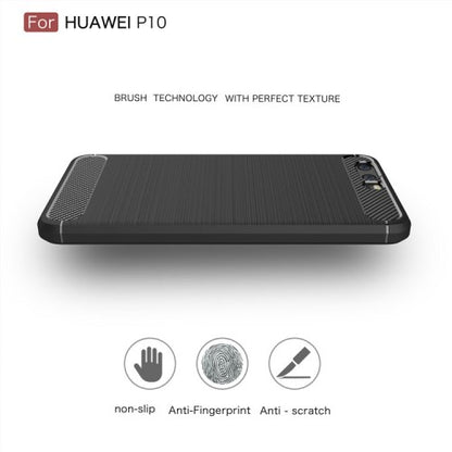 TPU Case für Huawei P10 Carbon Skin Brushed