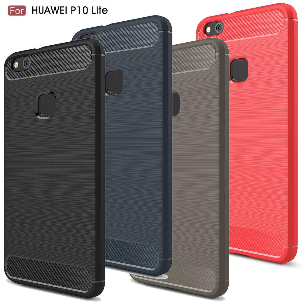 TPU Case für Huawei P10 LITE Carbon Skin Brushed